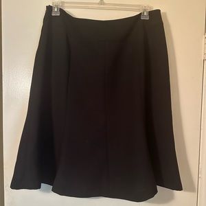 Jones Wear Essentials Skirt Womens Black Polyester Zipper A-Line Size 16